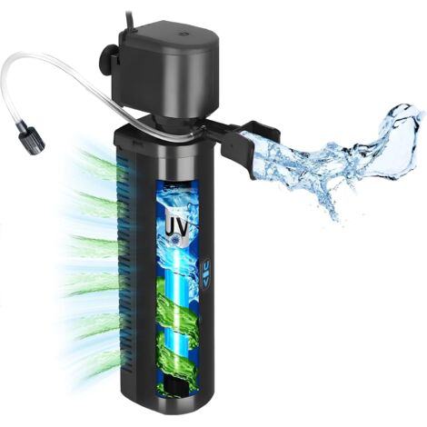 VIL Pompe de filtre d'aquarium Mini réservoir de poissons d'aquarium