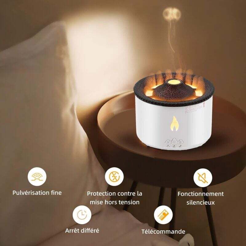 Humidificateur à cercle crachant Volcano Design - Boutique Maman