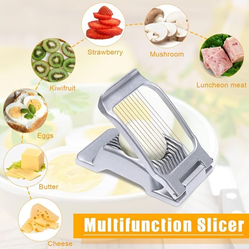 Coupe-œufs Leifheit ComfortLine : Tranche Manuelle Inox Pour œufs Et Patates