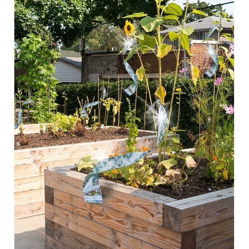 ZONADAH Lot De 2 Répulsifs Anti-oiseaux Réfléchissants - Hibou Laser Avec Cloche - Protection Jardin, Terrasse, Balcon