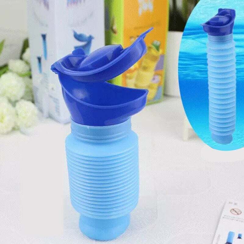 ACWOO Urinoir Portable 1000ml Pour Homme Et Femme - Bouteille D'Urine Avec Bouchon Qui Brille Dans Le Noir Et Poignée, Anti-Fuites, Idéal Voyage Et Urgences
