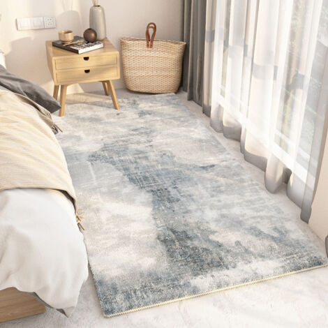 Couverture de chevet Monanga,Shaggy à Poils Ras Carpette Non Excrétion Fluffy Tapis Moderne Tapis,Durable Antidérapant Tapis de Porte pour Salon Chambre Chambre D'enfant Entrée Déco-G,50160cm (1/5)