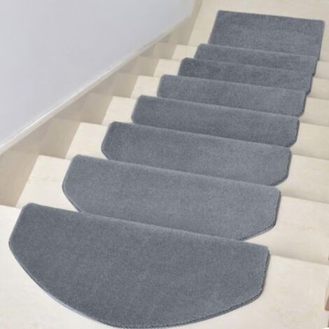 Lot de 15 Revêtements Marches Escalier Auto-Collant Haute Adhérence Absorbant Chocs Silencieux Sans Produits Chimiques-65 x 24 cm (1/4)