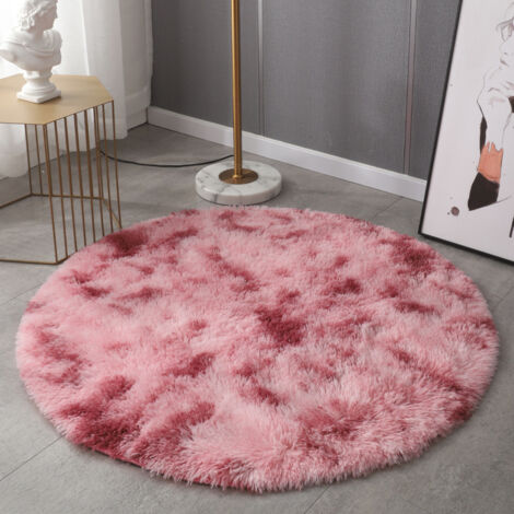 Tapis Rond Enfant Ultra Doux 100% Polyester Hypoallergénique Salon Chambre Fille Garçon Décoration Moderne Facile à Laver-160cm (1/4)