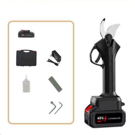 Sécateur 24V1batteries Coupeuse d'élagage d'aménagement paysager pour arbres fruitiers (1/4)