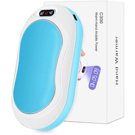 Lot 2 Mini Chauffe-Mains Électriques 6000 MAh, Chau-ffe Mains
