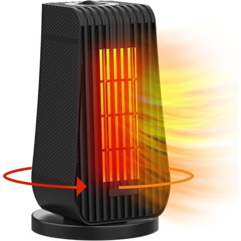 Aiperq Radiateurs d'appoint pour usage intérieur Radiateur électrique oscillant portatif Radiateur électrique en céramique avec thermostat Chauffage rapide Radiateur d'appoint ultra silencieux pour bu (1/4)