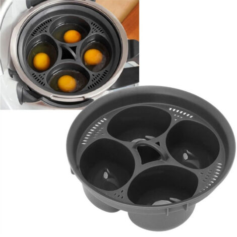 Cuiseur à œufs vapeur EGGS Thermomix jusqu'à 4 pièces – Œufs pochés – Accessoire pour Thermomix Vorwerk TM7 TM5 TM31 TM6 (1/4)