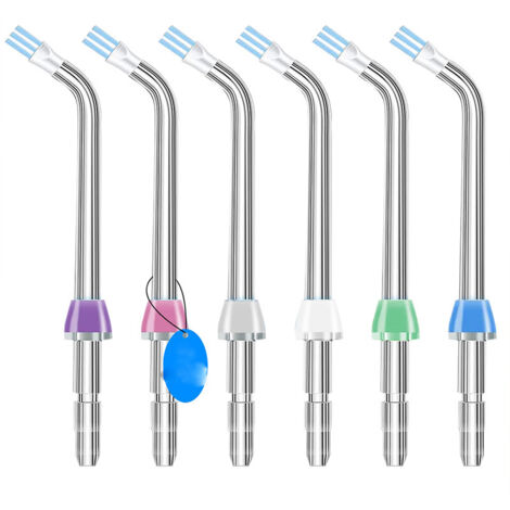 Enowelir Waterpik - Embouts pour prothèses dentaires, implants et plaques de recherche - pour irrigateurs dentaires Waterpik 660-2-3-7, 580-2-3 Pulse, Pearl - Nettoie les implants, couronnes et bridge (1/4)