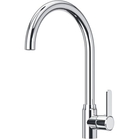 Enowelir Robinet de cuisine mitigeur chaud et froid, double tuyau avec pivot à 360° en acier inoxydable pour laver les légumes et les fruits (G : 3/8") (1/4)