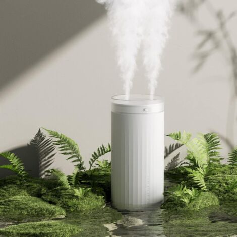 Enowelir Humidificateur, mini humidificateur portable 4000 mAh, humidificateur d'air pour bébé, deux ports d'atomiseur, arrêt automatique, humidificateur d'air silencieux, adapté pour voiture, maison, (1/4)