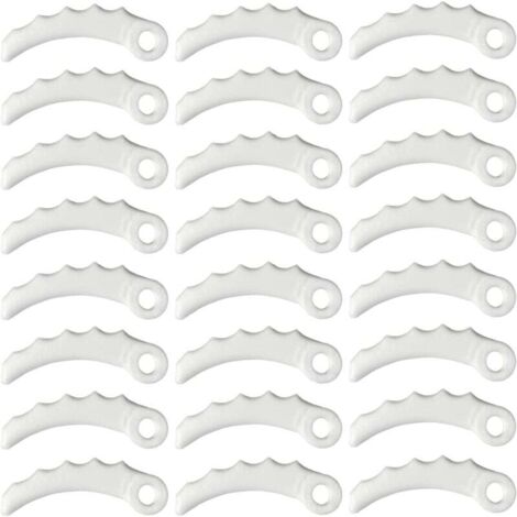 24 lames de rechange en plastique, tête de 255 mm x 3,6 mm, lames en plastique pour MaKita 198426-9 (1/4)