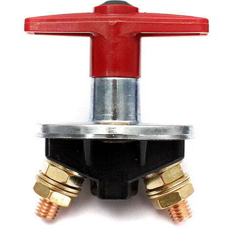 Enowelir Isolateur de Batterie à Clé Fixe de 200 Amp Interrupteur D'Arrêt Coupé Interrupteur électrique 12V / 24V Commutateur électrique Robuste (1/4)