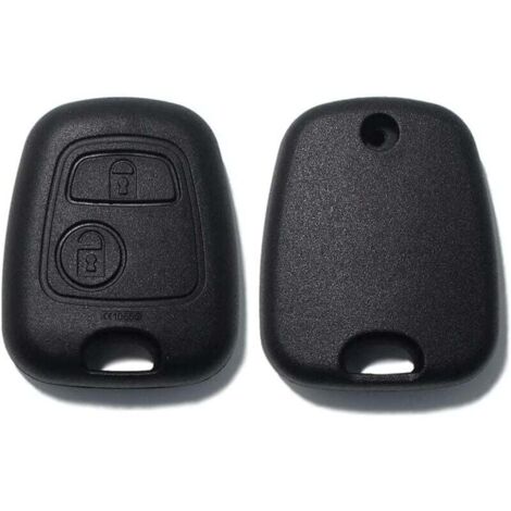 Enowelir Clé de Rechange avec vis télécommande 2 Boutons pour Citroën C1 C2 C3 C4 C5 Xsara Picasso Saxo Berlingo Toyota Aygo Peugeot 103 106 107 206 207 208 306 307 308 406 407 508 806 1007 Noir (1/4)