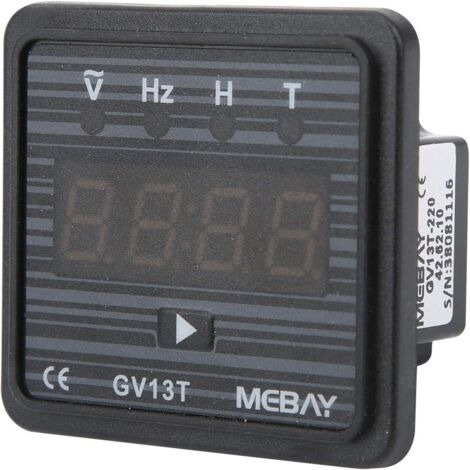 Enowelir Voltmètre Numérique ac 220 V / 380 V, Mètre de Fréquence, Compteur de Tension de Montage Sur Panneau ac, Minuterie de Générateur à Usage Industriel(ac 220V) (1/4)