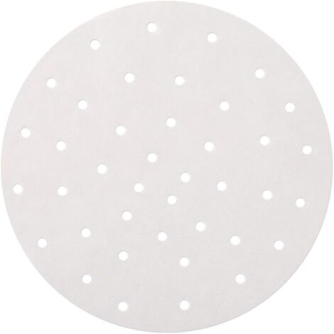 100 Feuilles 100Pcs Papiers à Vapeur Papier Antiadhésif Rond Papier Cuisson, Papier Parchemin Anti-adhérent (23cm de Diamètre) (1/4)