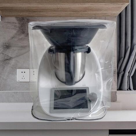 Juste de protection pour machine Thermomix, housse anti-poussière transparente et étanche pour machine de cuisson TM5 TM6  15