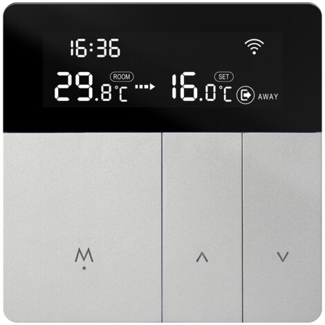 Thermostats Intelligents Thermostat de Chauffage Thermostat d'ambiance Thermostat WiFi Thermostat pour Chauffage par Le Sol électrique Compatible avec Alexa, Google 16A TGP53WIFI (1/4)