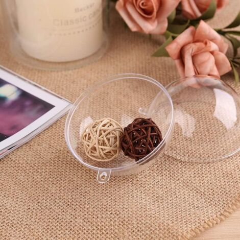 20 Pièces Boules En Plastique Transparentes, 5 Cm Boule De
