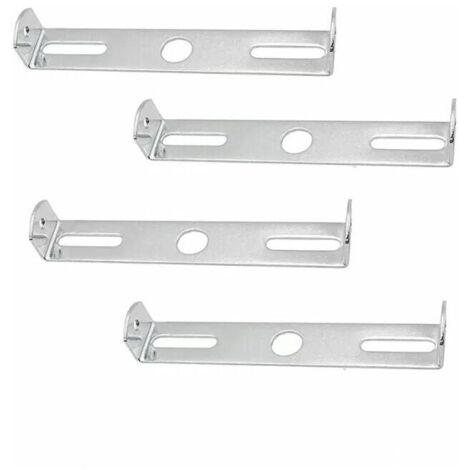 Support Plaque Plafonnier,Accessoires Fixation Lustre,Support Fixation Plafonnier,pour Accessoires Support Lampe d'Éclairage Lustre Plafond Bureau à Domicile (Argent),4 Pièces (1/4)