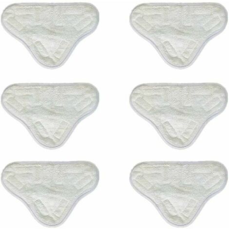 6pcs microfibre vadrouilles à vapeur tampons de nettoyage vadrouille à vapeur de remplacement compatible pour H2O X5 H20 lavable (1/3)