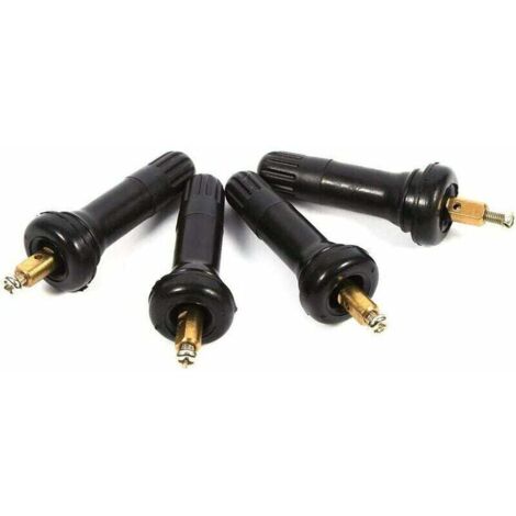 Lot De 4 Tiges De Valve TPMS Pour BMW Série 5 - Kit De Surveillance Pression Des Pneus En Métal Argenté
