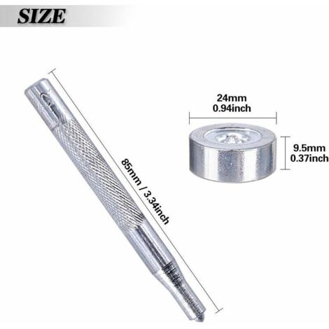 Kit Pression Inox 304 Pour Toile, Bâche Et Meubles – 20 Jeux Complet Avec Outils De Pose