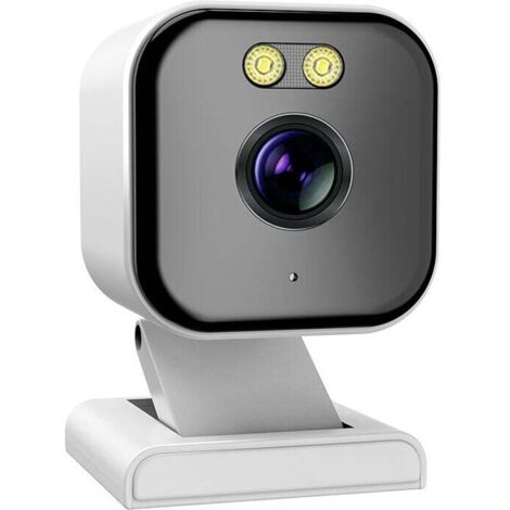 Caméra de sécurité intérieure, application mobile, Wi-Fi 2,4 G pour bébés et personnes âgées, audio bidirectionnel avec détecteur de mouvement et vision nocturne. (1/4)