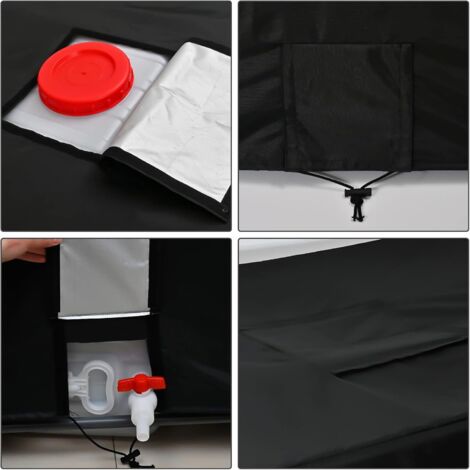 Bache Pour Cuve 1000L IBC 420D Réservoir Eau Couvercle Anti-UV Housse