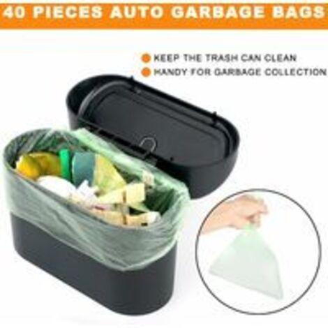 Poubelle De Voiture Compacte: Récipient De Poubelles Auto Portable Avec Couvercle, Mini Basse À Déchets Suspendu Pour Lintérieur Du Véhicule, Comprend Des Doublures Du 5,13 € | DHgate