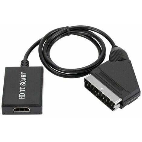 convertisseur hdmi vers péritel adaptateur audio vidéo hd 1080p pour hdmi vers péritel Sky Box Stb (1/5)