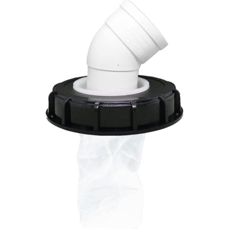 Filtre à Couvercle IBC, Bouchon de Réservoir IBC Lavable en Nylon avec Couvercle, Accessoire de Réservoir IBC avec Filtre en Filet pour 163 mm Réservoir Eau de Pluie (163mm 45°) (1/5)