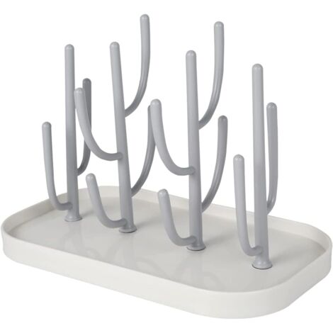 Egoutte biberons arbre Bébé Egouttoir de Biberon Support de Séchage à Bouteille Détachable Blanc (1/4)