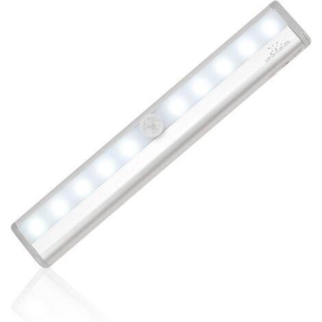 Lampe Détecteur de Mouvement - 10LED - USB Rechargeable - 200 Lumen - 500mAh - Intérieur (1/2)
