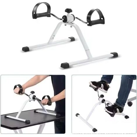 Appareil Fitness Compact Mini Vélo D'appartement Pliable - Entraînement Bras Et Jambes - Résistance Réglable - Écran LCD - Portable Et Compact Mini Vélo D'appartement Pliable