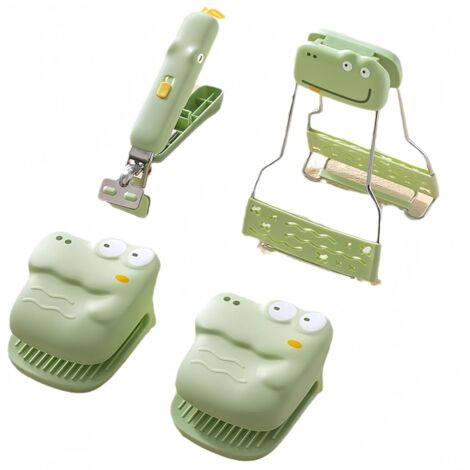 Lot de 4 pinces pour plaque chauffante, pinces pour bol en acier inoxydable, pinces de cuisine, bol, plat, tasse, poêle, anti-brûlure avec coussin antidérapant en silicone (1/5)