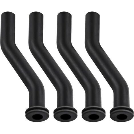 Lot de 4 tuyaux d'aspirateur 596163, tuyaux d'aspirateur en caoutchouc de 7,6 cm (3 pouces) compatibles avec les tondeuses Briggs & Stratton, John Deere D140, D160, D170, D125 et D130, remplacement po (1/4)