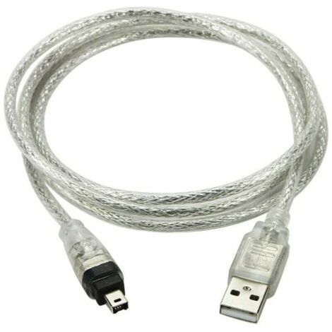 Câble USB AM vers 4P 1394, Pour Caméra et Périphériques USB et FireWire. (1/5)