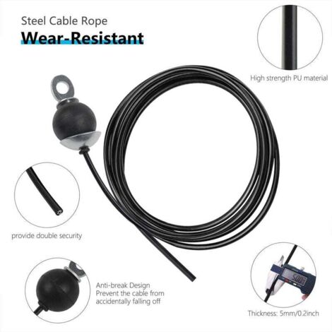 Câble Métallique 5 Mm Pour Machine De Fitness - Poulie Gym, 132 Pouces, Robustesse Garantie