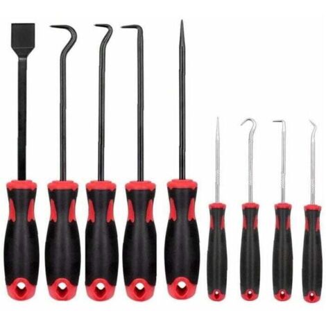 Outils d'extracteur de joint d'huile,Multifonctions Réparation Automobile ,9PCS (1/4)