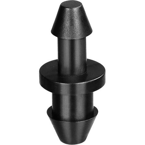 Lot de 50 embouts de raccordement pour tuyau d'arrosage goutte à goutte de 1/4 pouce, embouts cannelés pour tuyau d'arrosage goutte à goutte de 1/4 pouce, adaptés aux systèmes d'arrosage de jardin dom
