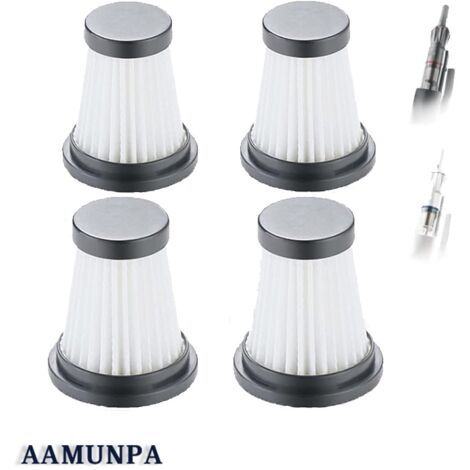 Lot de 4 filtres HEPA de rechange pour aspirateur sans fil pour Moosoo K12 K12 Pro K13, pour Genius Invictus One 1.0 X7 / 2.0, pour accessoires de filtre pour aspirateur à main Foxnovo 13KPA (1/5)
