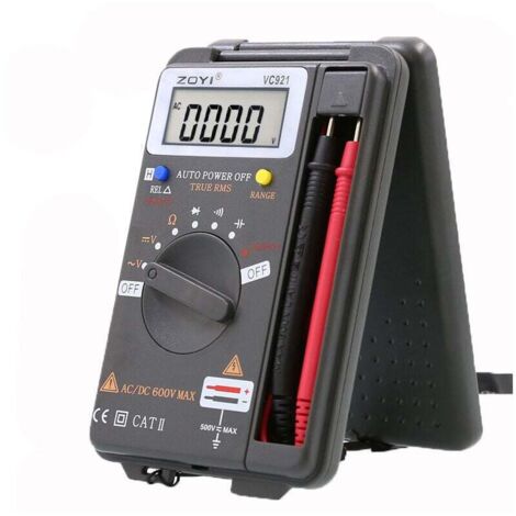 Mini Pocket Multimètre Numérique Voltmètre Ampèremètre Testeur de résistance Ohm Volt Amp Mètre 4000 Compte (1/4)
