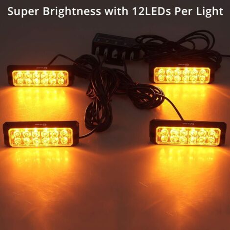 GoolRC Kit de système d'éclairage à 8 LED - Lumières clignotantes simulées haute puissance pour hélicoptère d'avion RC