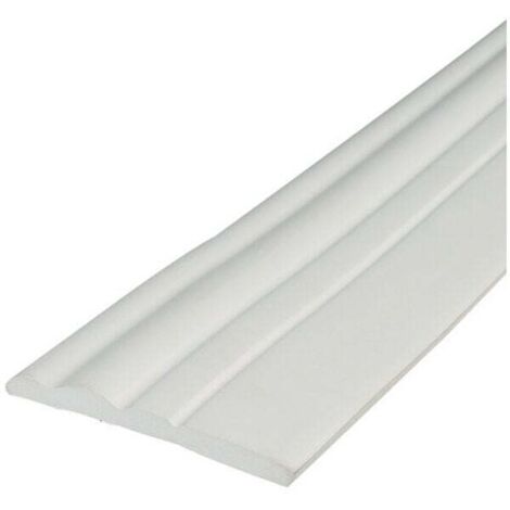 Plinthe souple autocollante blanche Plinthe pliable, 5 m (1/2)