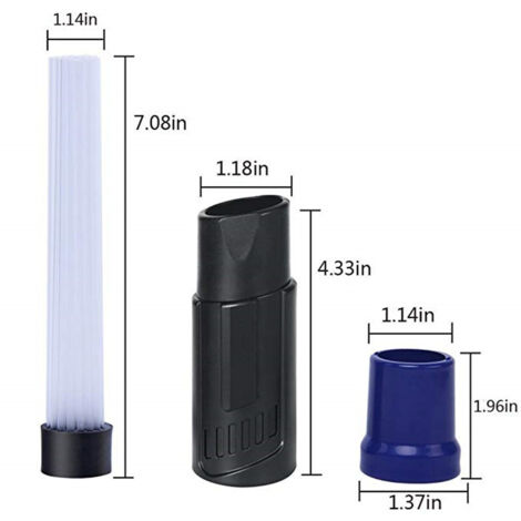 Embout Aspirateur Passe Partout, Accessoire Brosse Aspirateur, Dust Brosse Accessoires Aspirateur, Tuyaux d’aspirateur Universel pour Air Vents/Tiroirs/Voiture/Outils/Artisana (1/4)