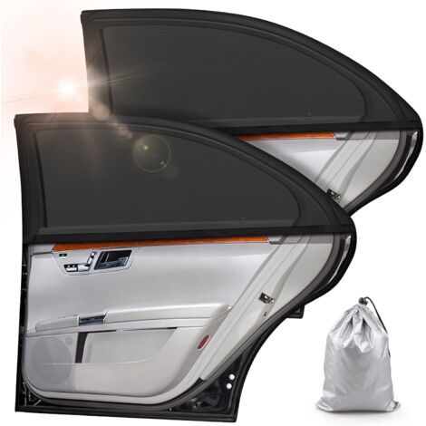 Pare Soleil Voiture Bébé,2 Pièces Chaussette Voiture Soleil par,Bloquer Les Rayons UV,par Protege Soleil Voiture Arrière Enfants, Compatible avec la Plupart des Auto (1/4)