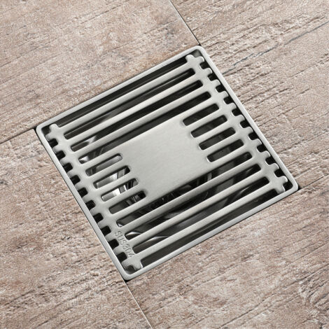 Siphon de sol - Siphon de sol extérieur pour salle de bain - Siphon de sol extérieur pour balcon épaissi anti-blocage, anti-insectes et anti-odeurs 100 mm (1/4)