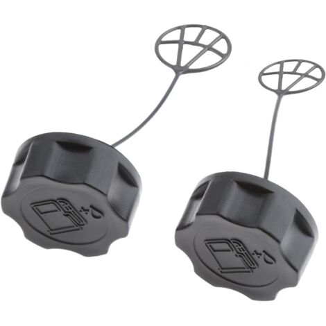 Bouchons de Réservoir de Carburant Bouchon d'Essence Carburant pour Tondeuse à Gazon,Débroussailleuse,2pcs (1/4)