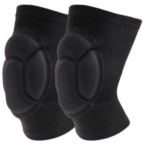 Genouillères Professionnelles pour Le Travail,Genoux Confortable pour sols abrasifs pour Gardning et Construction Danse,1 paire Élastique mousse Anti choc Taille unique (1/4)